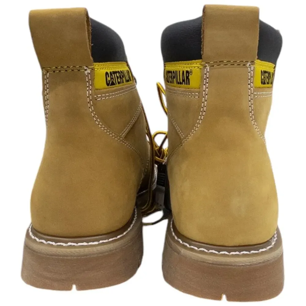 Caterpillar Second Shift Work Boots Men's Size 11 Honey Tan Soft Toe P70042